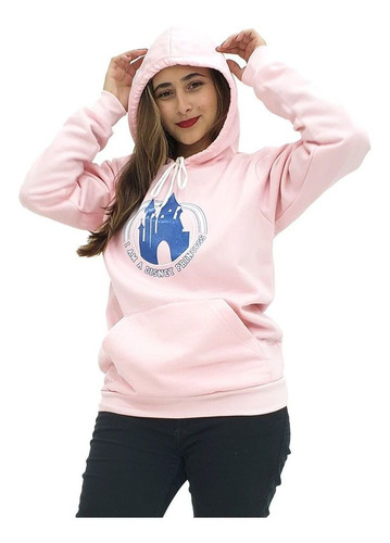 Imagem 2 de 2 de Moletom Disney I Am A Princess Pp/p/m/g Rosa Clube Comix