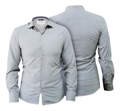 Camisa Para Hombre Manga Larga Casual Slim Fit Xaqua Diseño