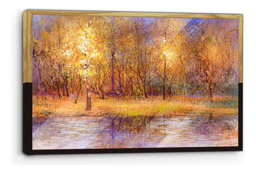 Marco De Madera Con Poster Pintura Al Oleo 45x70cm