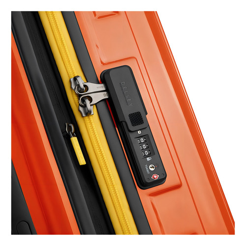 Valija Trunk Grande Expandible 80 Cm Delsey Rempart Color Naranja