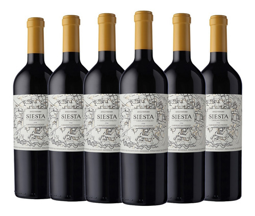 Imagen 1 de 1 de Vino Siesta Cabernet Sauvignon 750cc. Oficial!!!