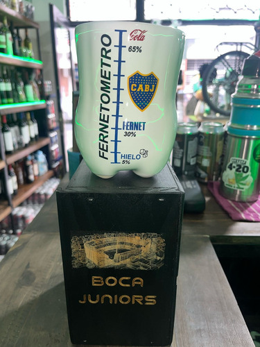 Vaso Fernetero Boca Juniors / River Plate Cerámica Fultbol Boca Juniors