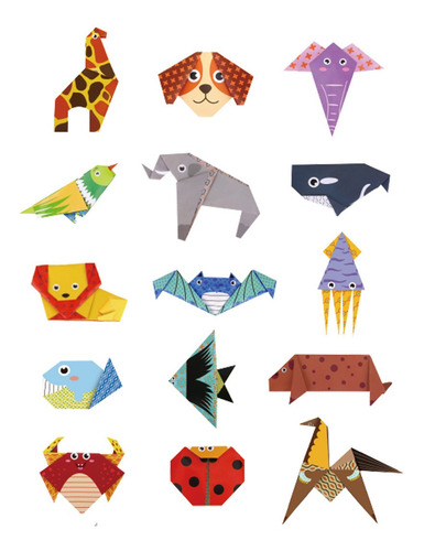Imagen 3 de 4 de Kit Origami Del Mundo Animal