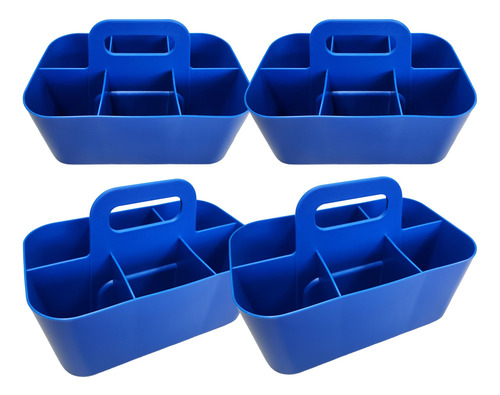 Organizador De Plástico Apilable Con Asa 6 Compartimentos Pa