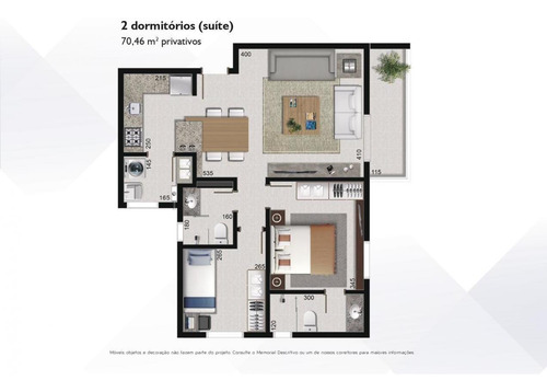 Imagem 6 de 15 de Apartamento Para Venda Em Curitiba, Cristo Rei, 2 Dormitórios, 1 Suíte, 2 Banheiros, 1 Vaga - Ctb0040_1-1779856