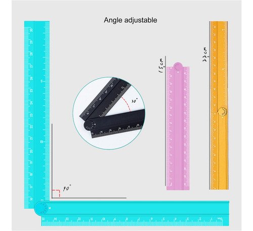 (bk) Regla Plegable Eficiente De Aleación De Aluminio Para P