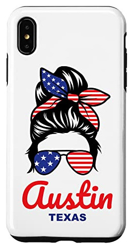 Funda Para iPhone XS Max Austin Texas Retro Plastico-02