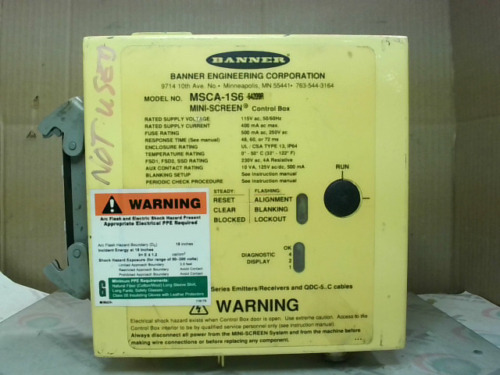 Banner Msca-1s6-64209 Mini Screen Control - Reconditione Ddd (Reacondicionado)