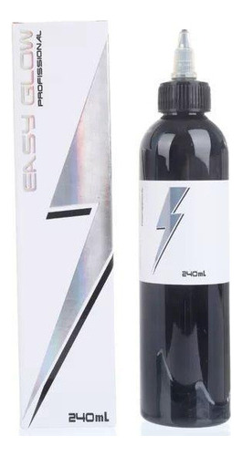 Tinta Tatuagem Tattoo Easy Glow Preto 240ml - Anvisa