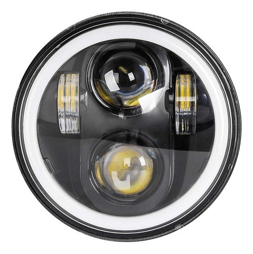 Moto Faros Led Ojo Angel 5.75 Sportster Plancha 5 3/4 Harley