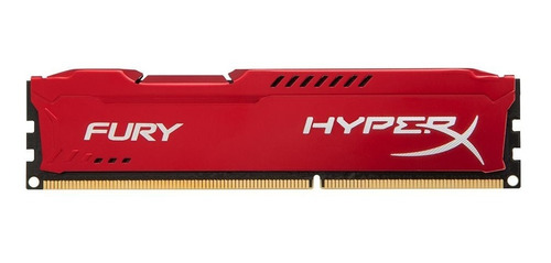 Memória Ram Ddr3 Kingston 1866 Mhz 4 Gb Hyperx Fury Vermelho