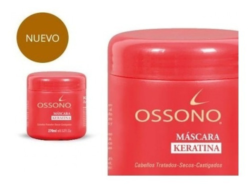 Máscara Ossono Keratina Nutrición Reparación X 250 Ml Envíos