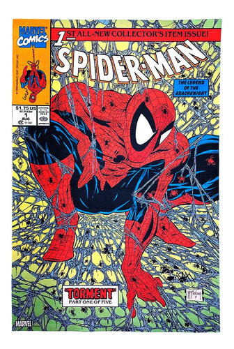Alfombra Deco Grande Comic Spiderman Mc Farlane 1.50x1mt