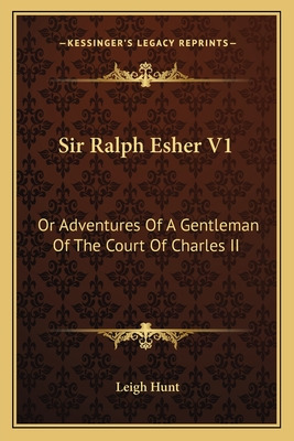 Libro Sir Ralph Esher V1: Or Adventures Of A Gentleman Of...