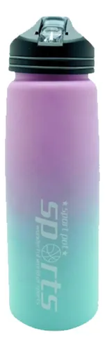 comprar Botilito Acero Inoxidable 800ml Pitillo Botella Termo Agua