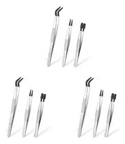 Comprar Pinzas De 9 Piezas Con Puntas De Goma, Pinzas Recubiertas De
