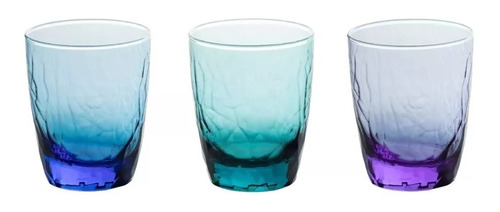 Vaso Da Vinci Bajo 357ml Cristar Vidrio Colores Velas X24