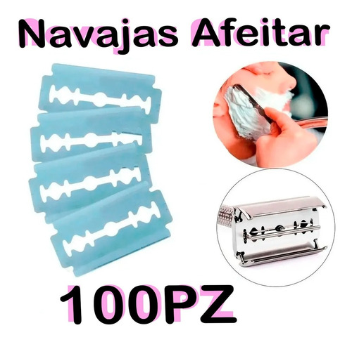 100 Navajas Dorco Doble Filo Para Rastrillo Mariposa Full