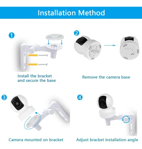 Soporte De Pared Ajustable Para Cámaras De Seguridad