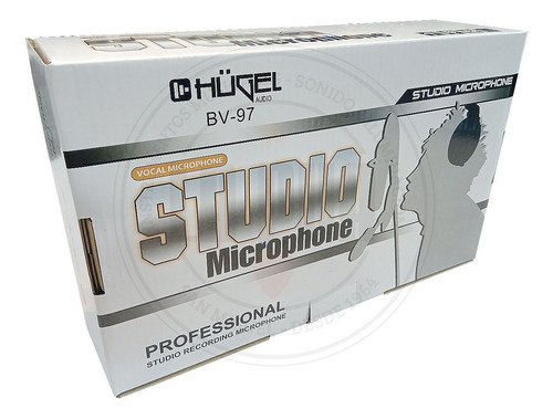 Imagen 6 de 8 de Microfono Condenser Hügel Bv-97 Soporte Araña Antipop Cable