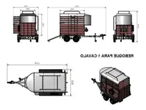 Comprar  Projeto Carretinha Reboque Trailer Trucado Para 1 Cavalo Pd