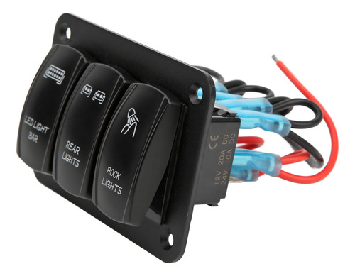 Panel Basculante De 3 Bandas, Barra Led De 5 Pines, Retroilu