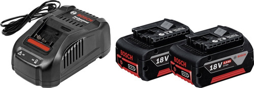 Cargador Rapido Gal 1880 Cv Bosch + 2 Baterias Gba 18v 4ah