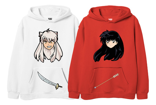 Sudadera Inuyasha Aome Combo Parejas Anime B01 Bolsa