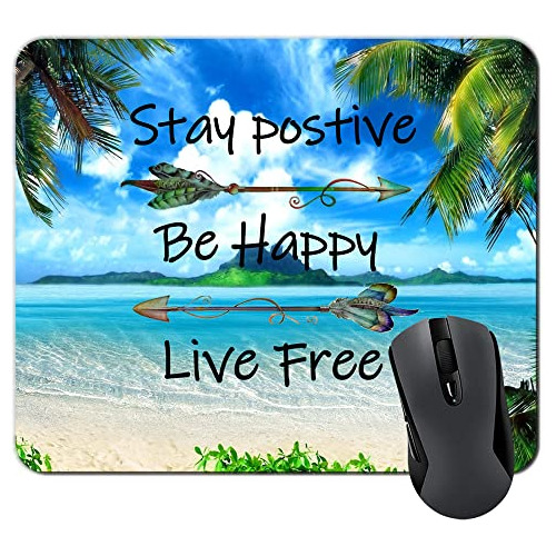 Suolong Mouse Pad Playa Tropical Palmeras De Coco - Motivaci