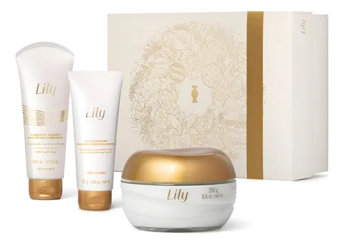 Kit Presente Lily Acetinados Natal25 (3 Itens) - O Boticário
