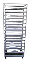 Comprar Carro Clavijero Porta 20 Bandejas De Pananderia En Aluminio 