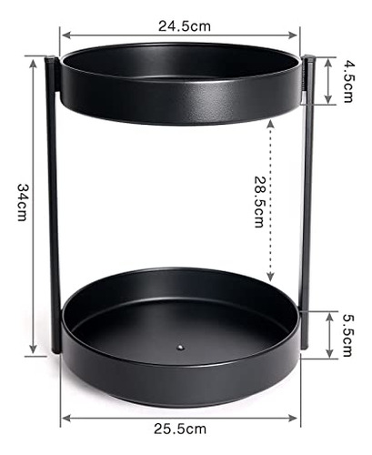 Organizador Giratorio De 2 Niveles 360° Lazy Susan, Soporte