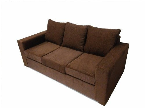 Sofa 3 Cuerpos En Chenille Super Comodo Moderno Promo