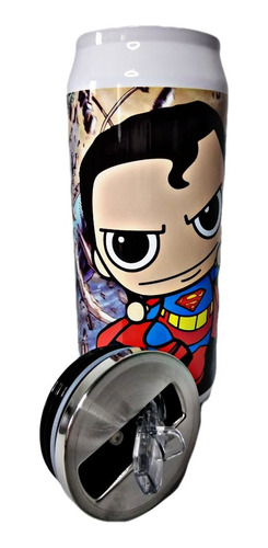 Termo De Acero Inoxidable  Super Man