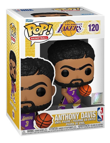 Funko Pop! Nba Lakers - Anthony Davis #120 Jersey Morado