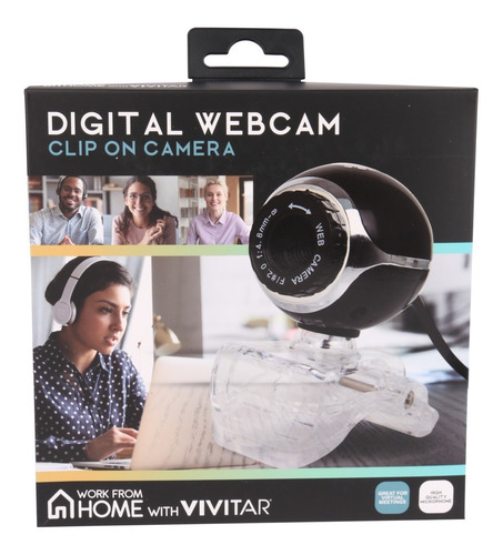 Imagen 6 de 7 de Camara Web Vivitar Vwc101 360º Microsoft Y Mac Usb 3.5 Mm