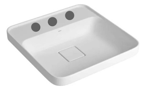 Bacha Baño Deca Sobremesada Embutir 3 Ag L21040 Blanca