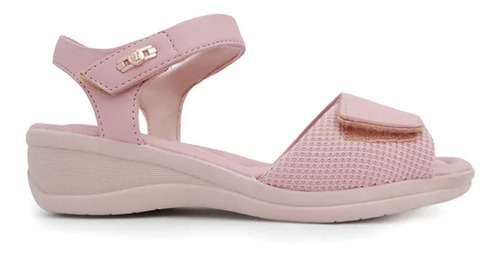 Imagem 2 de 5 de Sandalia Feminina Comfortflex Anabela 22-88403 Rosa