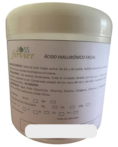 Serum Ácido Hialurónico 3% 1 Litro 