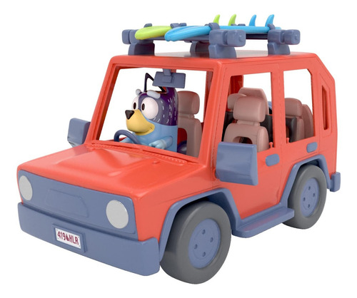 Vehículo Familiar 4wd, Con 1 Figura Y 2 Tablas De Surf Bluey