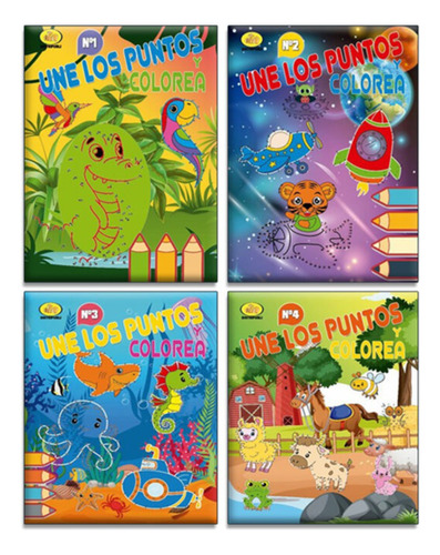 Libro Une Los Puntos Y Colorea Infantil