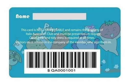 Imagen 4 de 5 de Tarjetas Pvc Doble Faz Fidelizacion Codigo Barras Pack 100