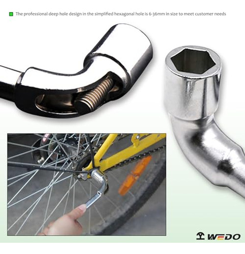 Llave De Vaso Hexagonal En Ángulo En Forma De L Wedo, Llave