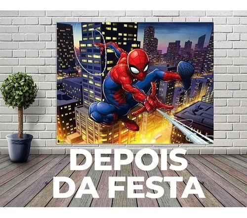 Tnt Estampado Homem Aranha Amazing Friends - Painel - Extra Festas