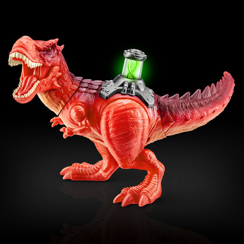 Dinosaurio Interactivo Armable Con Slime Dino Adn Robo Alive Color Rojo