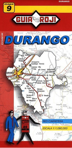 Mapa  Estado De Durango Guia Roji