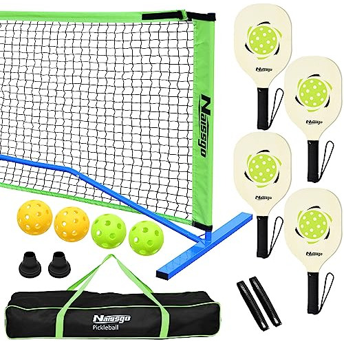 Juego De Red De Pickleball Portátil 22 Ft Pickleball N...