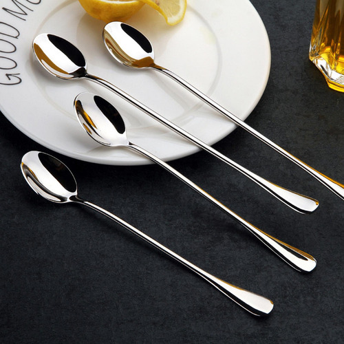 Cuchara Para Mezclar Café Con Mango Largo, 10 Cucharas Para