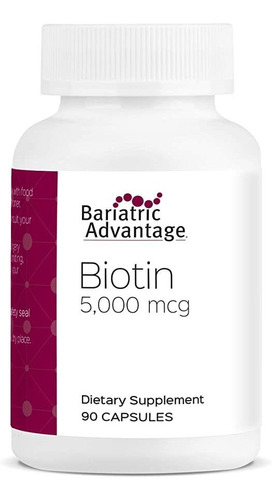 Bariatric Advantage - Cápsulas De Biotina De 5 Mg, 90 Unid.