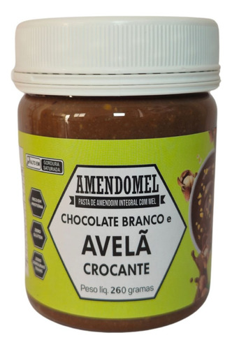 Pasta De Amendoim 260g Avelã Crocante - Amendomel